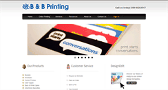 Desktop Screenshot of bandbprinting.com